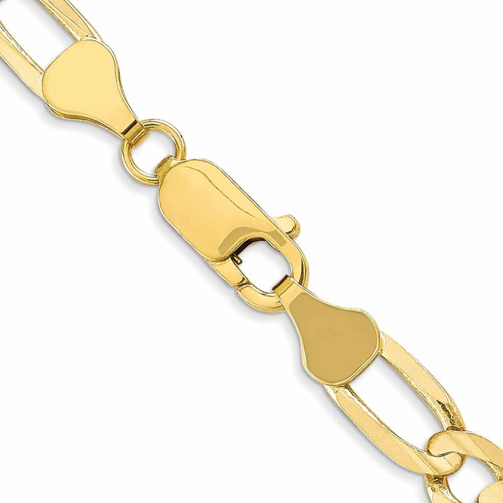 10k Yellow Gold Light Figaro Chain 6MM