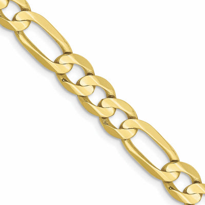 10k Yellow Gold Light Figaro Chain 6MM at $ 415.03 only from Jewelryshopping.com