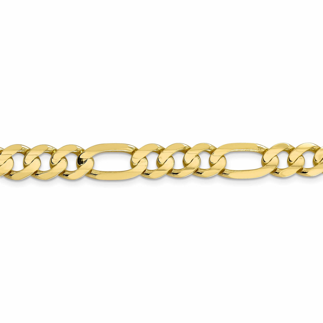 10k Yellow Gold Light Figaro Chain 8.75MM