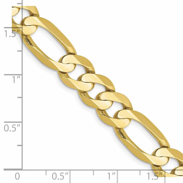 10k Yellow Gold Light Figaro Chain 8.75MM