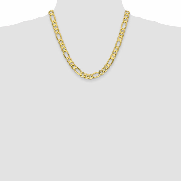 10k Yellow Gold Light Figaro Chain 8.75MM