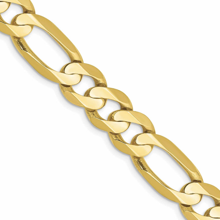 10k Yellow Gold Light Figaro Chain 8.75MM