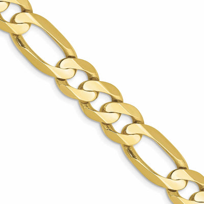 10k Yellow Gold Light Figaro Chain 8.75MM at $ 869.64 only from Jewelryshopping.com