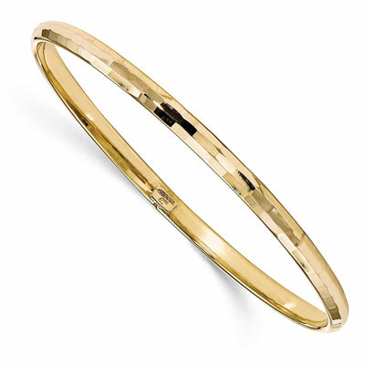 10k Yellow Gold Polished Bangle at $ 375.84 only from Jewelryshopping.com