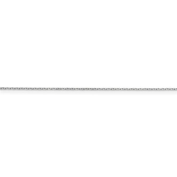 10k White Gold Diamond Cut Cable Chain .8MM