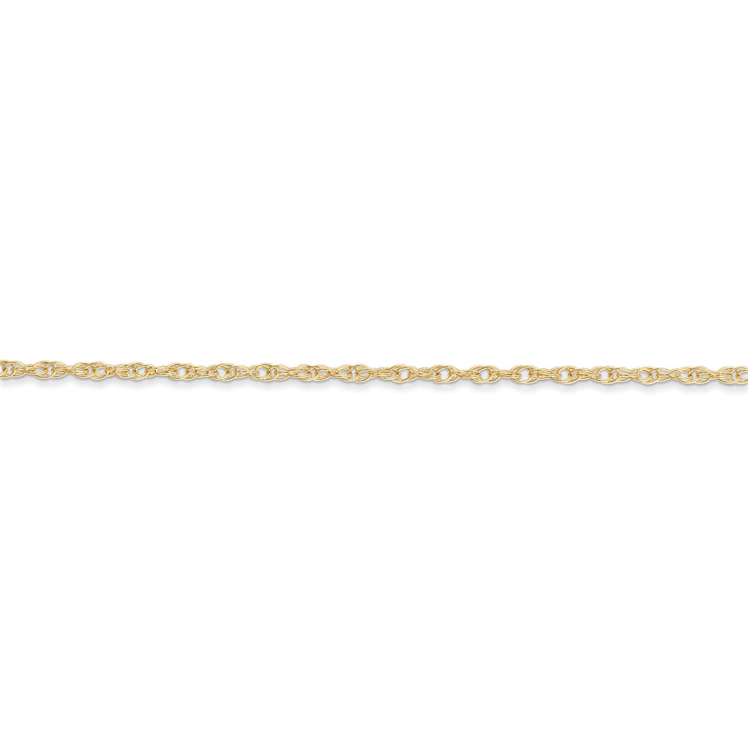 14k Yellow Gold 1.35mm Carded Cable Rope Chain