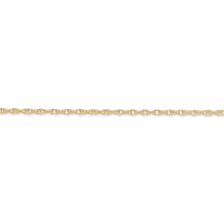 14k Yellow Gold 1.35mm Carded Cable Rope Chain