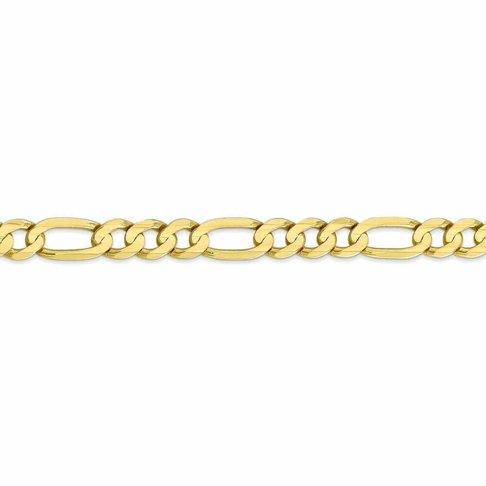 10k Yellow Gold Light Figaro Chain 6.75MM