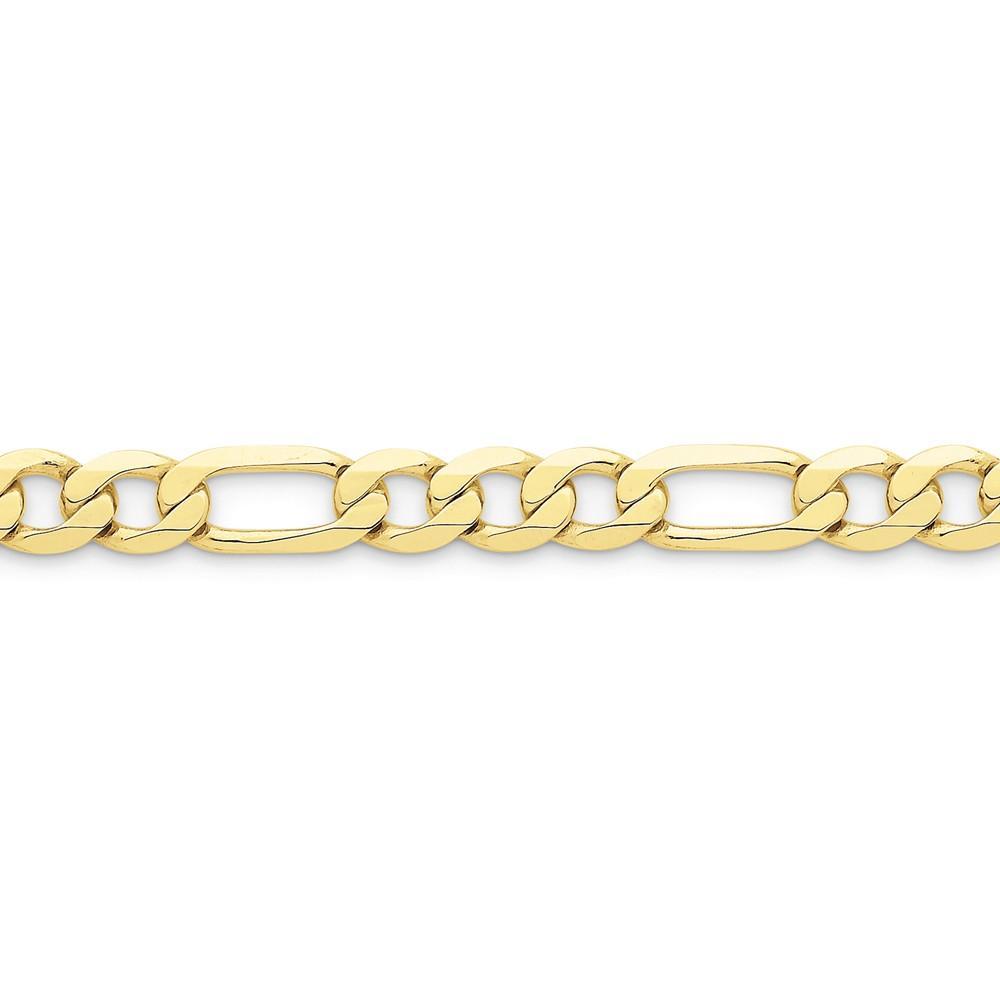 10k Yellow Gold Light Figaro Chain 8.75MM