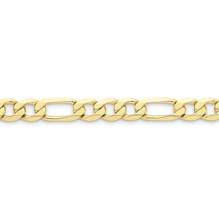 10k Yellow Gold Light Figaro Chain 8.75MM
