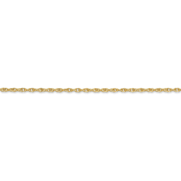 14k Yellow Gold 1.55mm Carded Cable Rope Chain