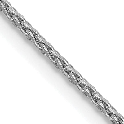 14k White Gold Round Diamond Cut Wheat Chain at $ 374.53 only from Jewelryshopping.com