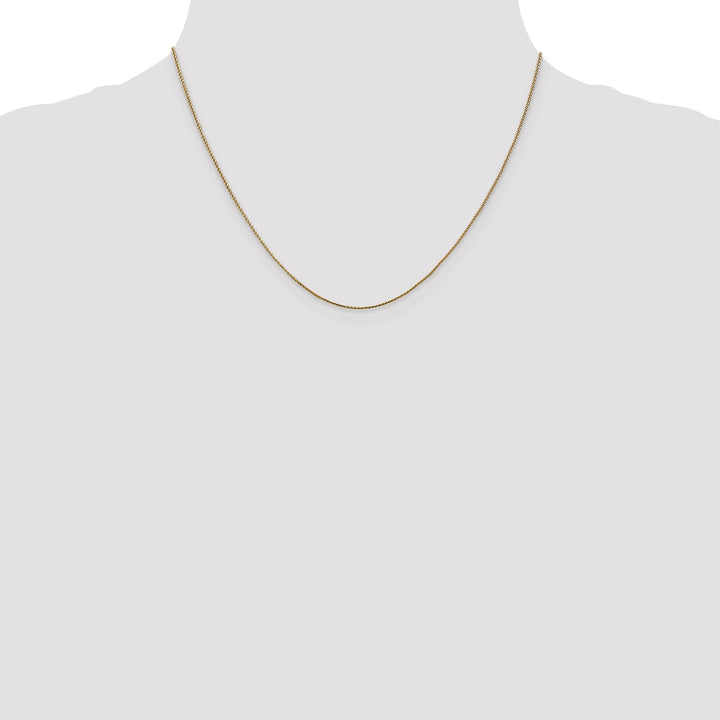 14k Rose Gold .8mm Baby Spiga Wheat Chain