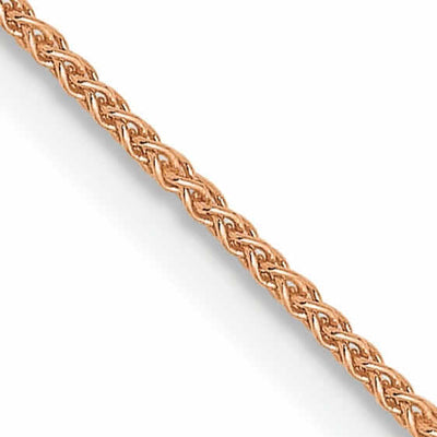 14k Rose Gold .8mm Baby Spiga Wheat Chain at $ 163.66 only from Jewelryshopping.com