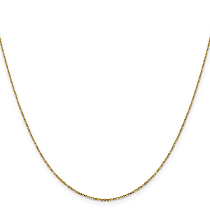 14k Yellow Gold .90 mm Diamond Cut Cable Chain