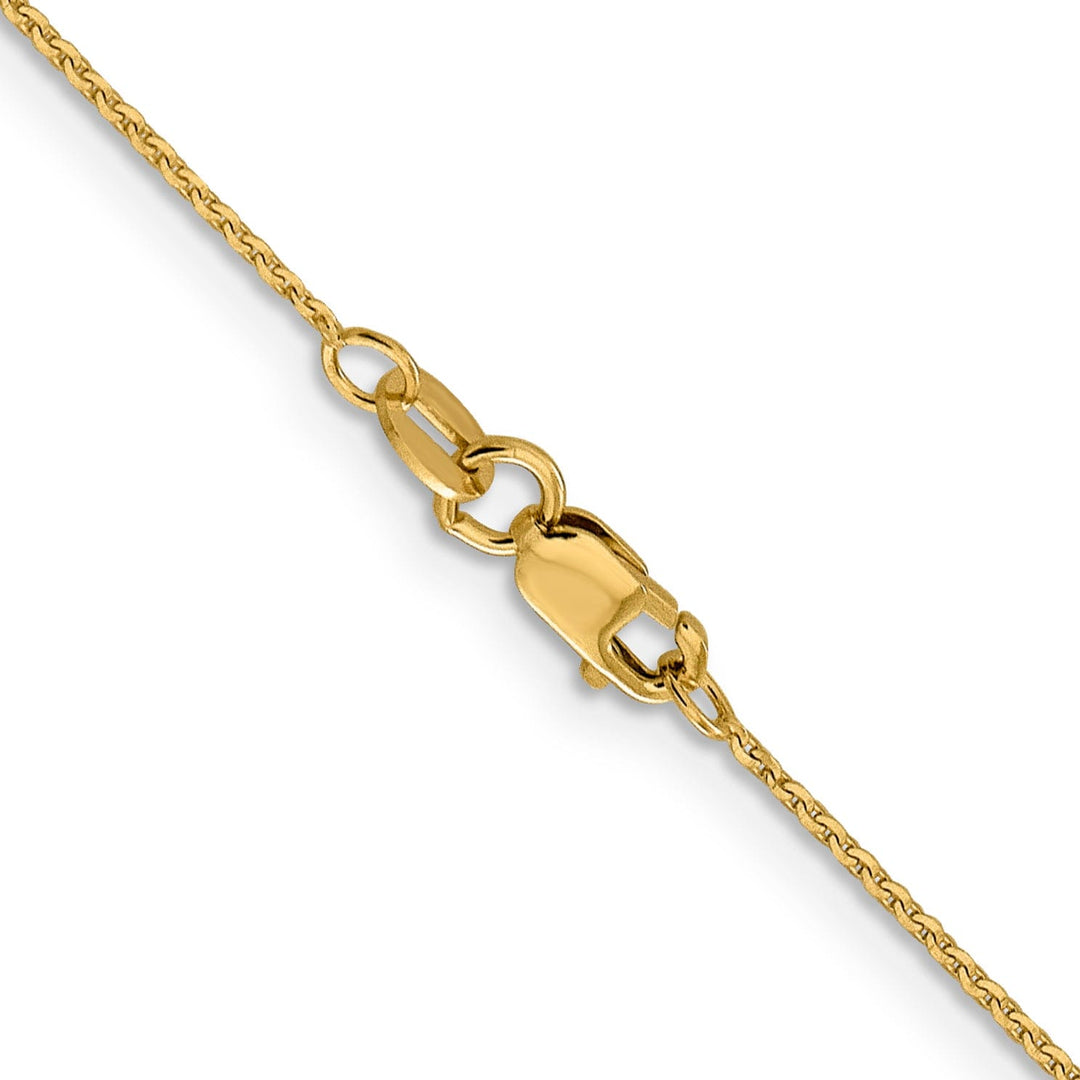 14k Yellow Gold .90 mm Diamond Cut Cable Chain