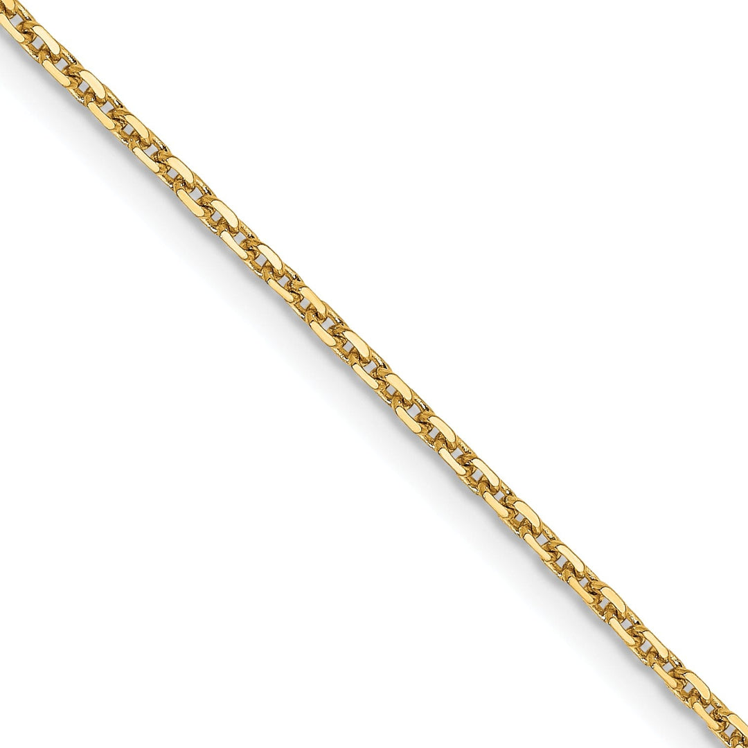 Leslies 14k Yellow Gold Diamond Cut Cable Chain