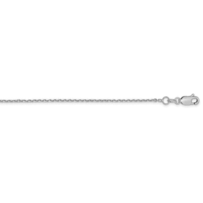 14K White Gold Diamond Cut Cable Chain at $ 325.33 only from Jewelryshopping.com