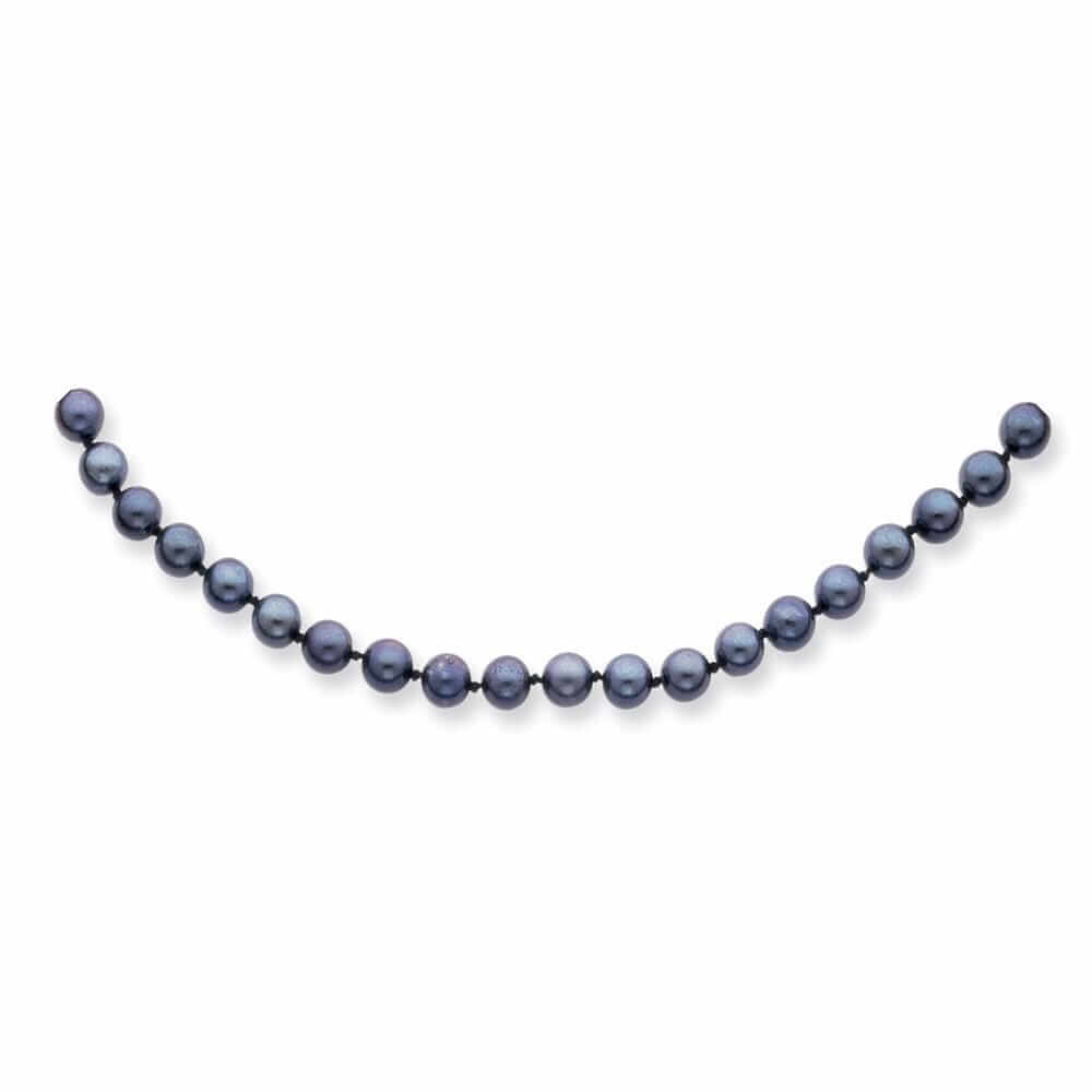 14k Gold Black Akoya Saltwater Cultured Pearl