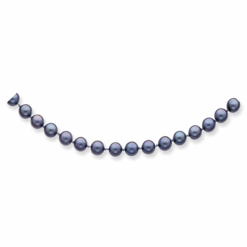 14k Gold Black Akoya Saltwater Cultured Pearl