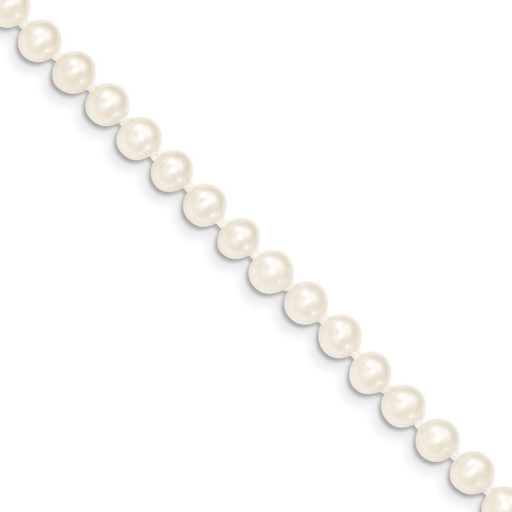 14k Gold White Freshwater Cultured Pearl Necklace