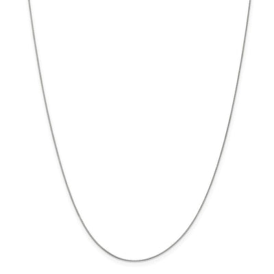 14k White Gold 0.50mm Polished Solid Box Chain at $ 78.95 only from Jewelryshopping.com