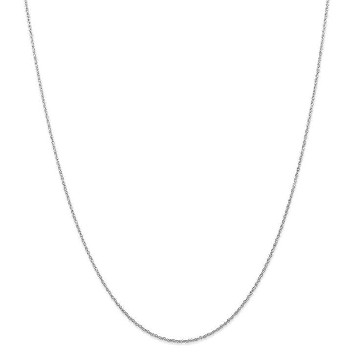 14k White Gold 0.70mm Carded Cable Rope Chain