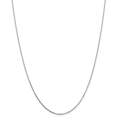 14k White Gold 0.70mm Polished Solid Box Chain at $ 102.71 only from Jewelryshopping.com