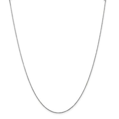 14K White Gold 0.70mm Polished Solid Ropa Chain at $ 61.63 only from Jewelryshopping.com