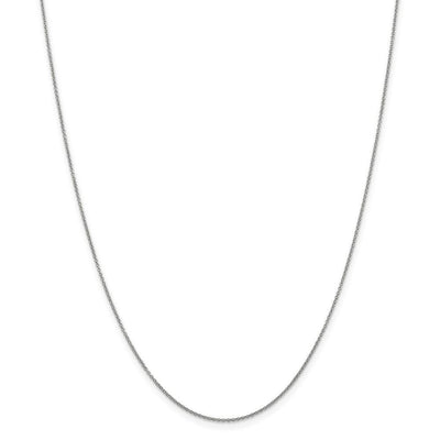 14k White Gold 0.80mm Solid Polish Cable Chain at $ 87.33 only from Jewelryshopping.com