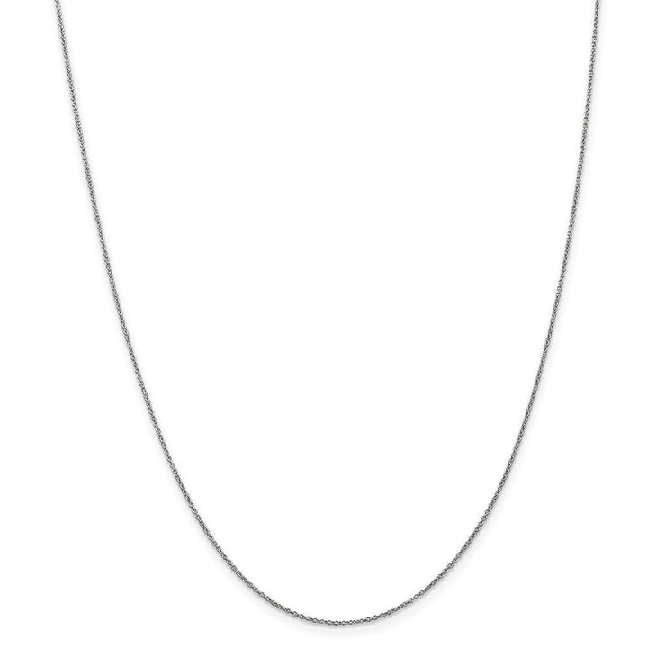 14k White Gold 0.80mm Solid Polish Cable Chain