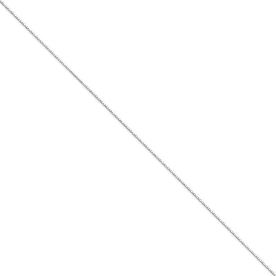 14k White Gold 0.90mm Polished Solid Box Chain at $ 87.43 only from Jewelryshopping.com
