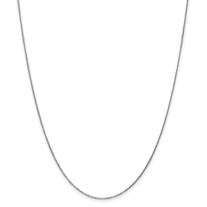 14k White Gold 0.95mm Solid D.C Cable Chain