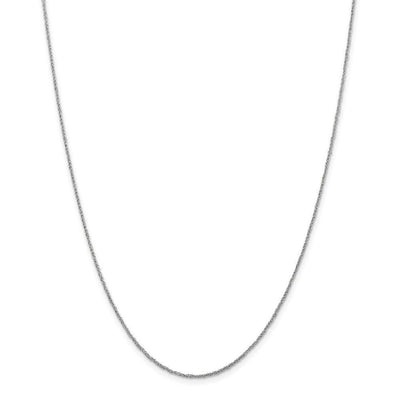 14K White Gold 1.10mm Polished Solid Ropa Chain at $ 88.33 only from Jewelryshopping.com