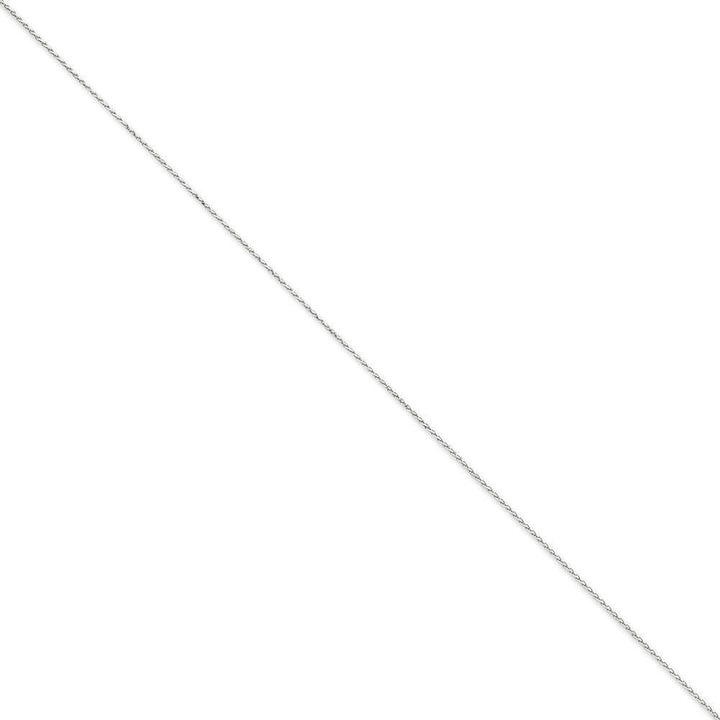 14k White Gold 1.20mm Diamond Cut Spiga Chain
