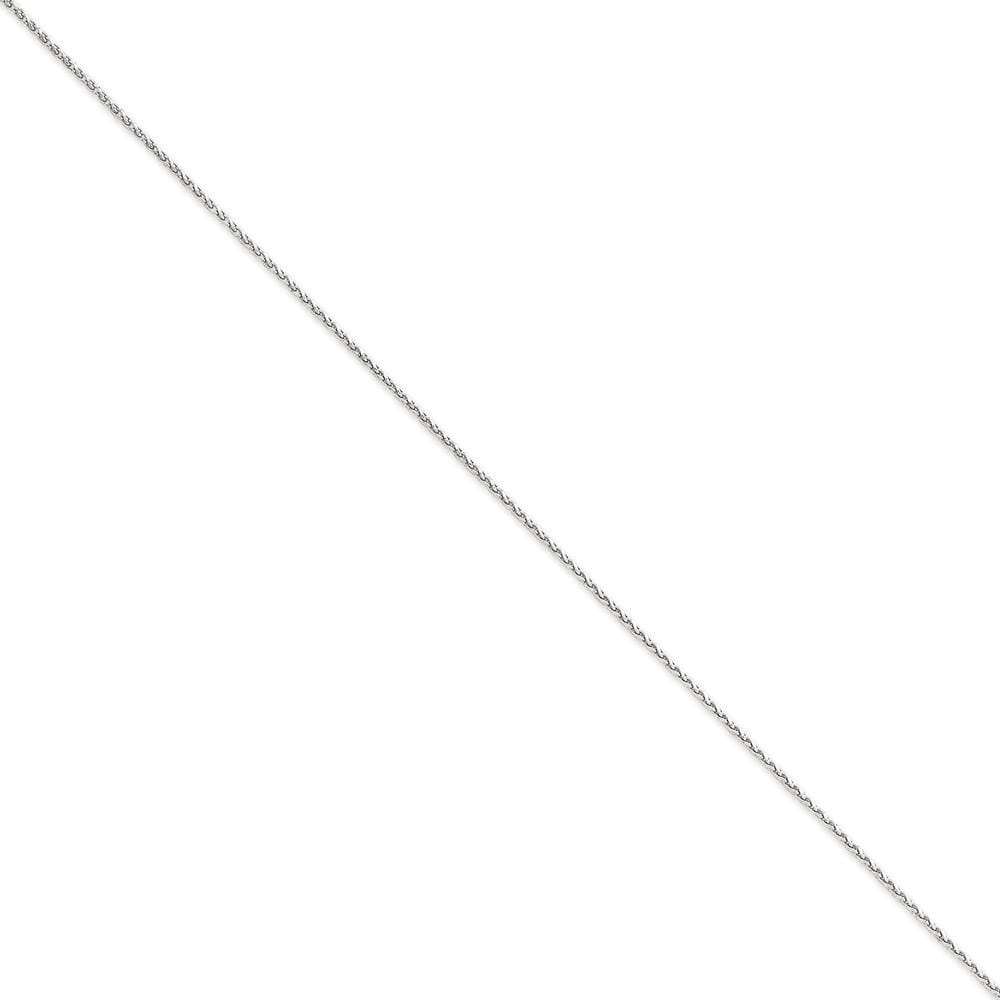 14k White Gold 1.40mm Diamond Cut Spiga Chain