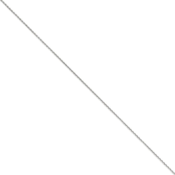 14k White Gold 1.40mm Diamond Cut Spiga Chain