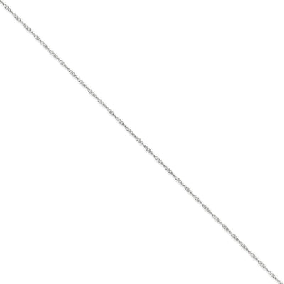 14k White Gold 1.40mm Polished Singapore Chain at $ 65.93 only from Jewelryshopping.com