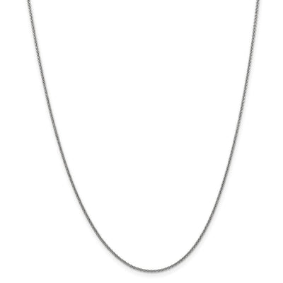 14k White Gold 1.5mm Solid Polish Cable Chain at $ 150.94 only from Jewelryshopping.com