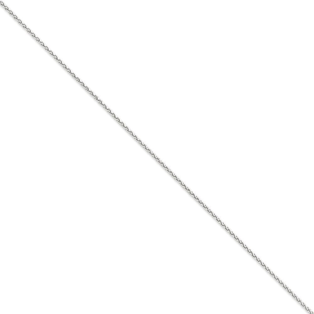 14k White Gold 1.80mm Diamond Cut Spiga Chain