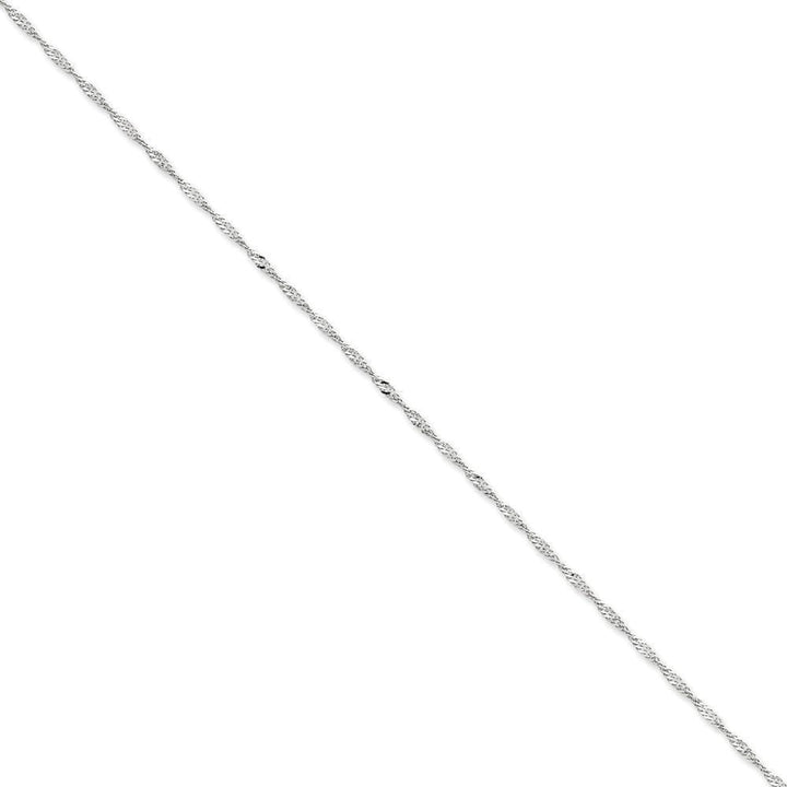 14k White Gold 2.00mm Polished Singapore Chain