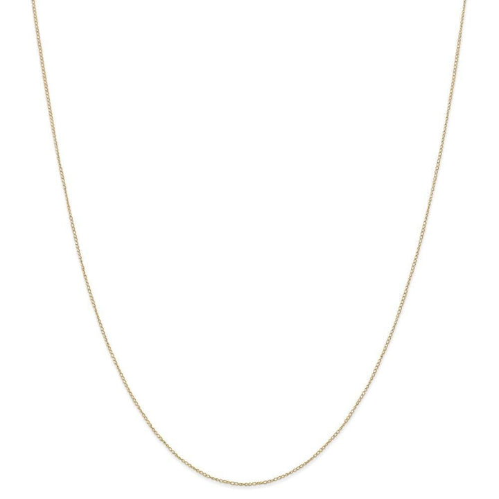 14k Yellow Gold 0.42mm Carded Solid Curb Chain