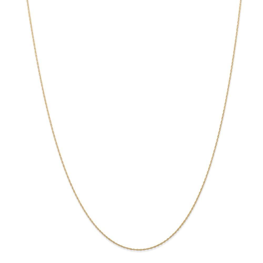 14K Yellow Gold 0.50mm Carded Cable Rope Chain