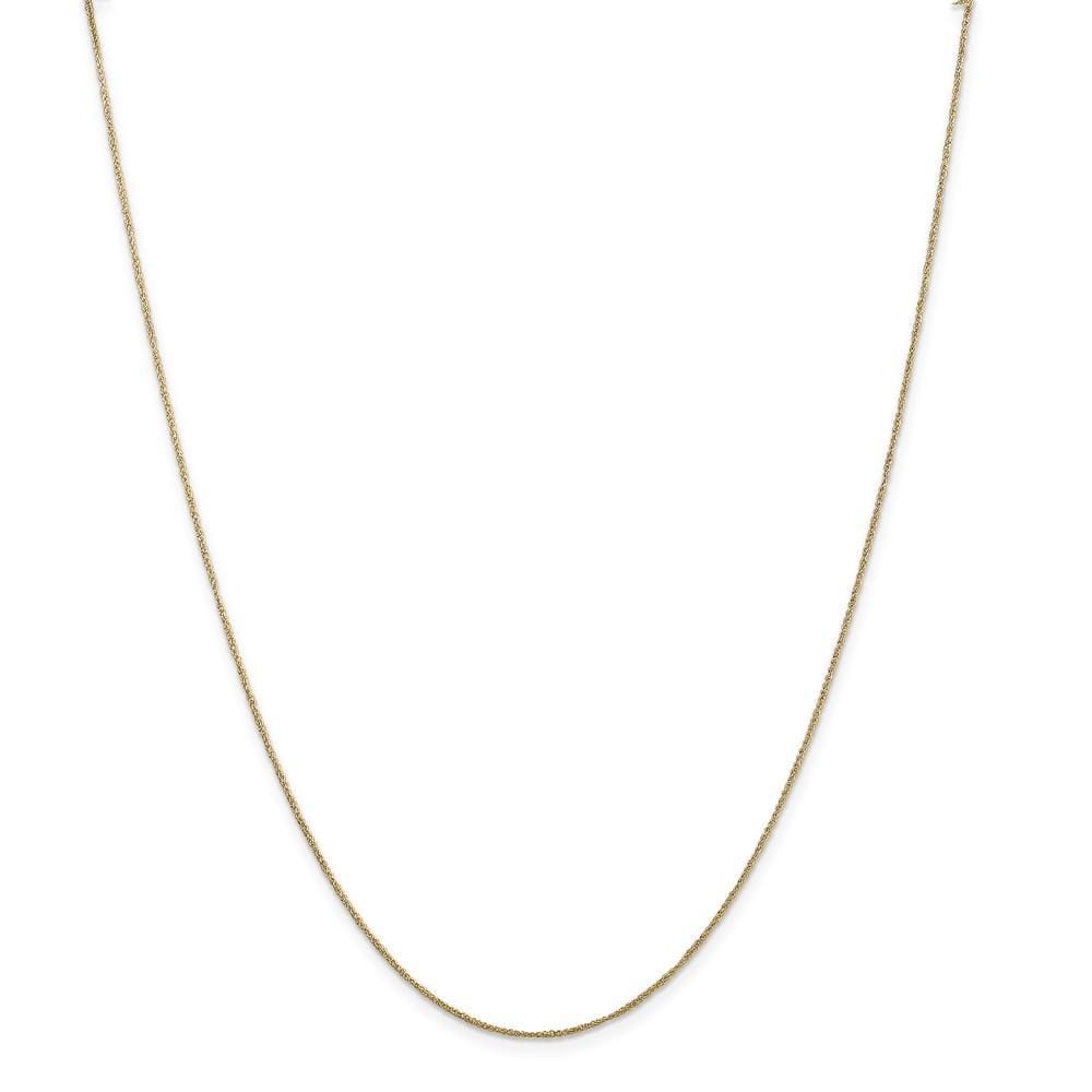 14k Yellow Gold 0.70mm Polished Ropa Chain