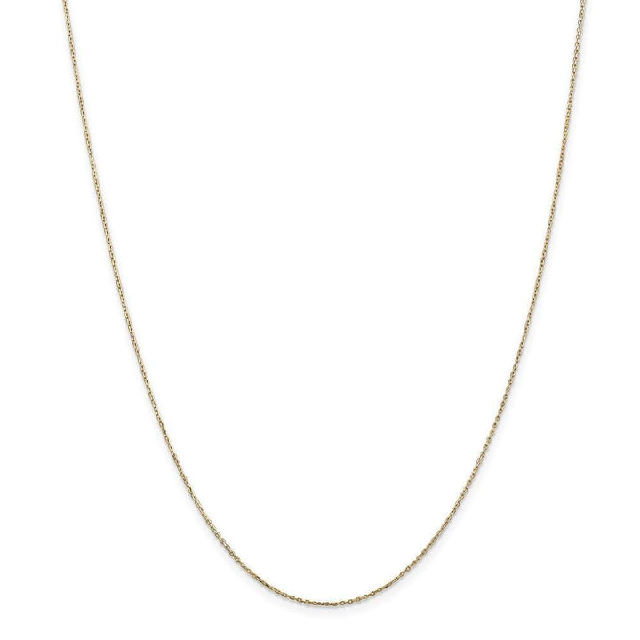 14k Yellow Gold 0.80mm Solid D.C Cable Chain