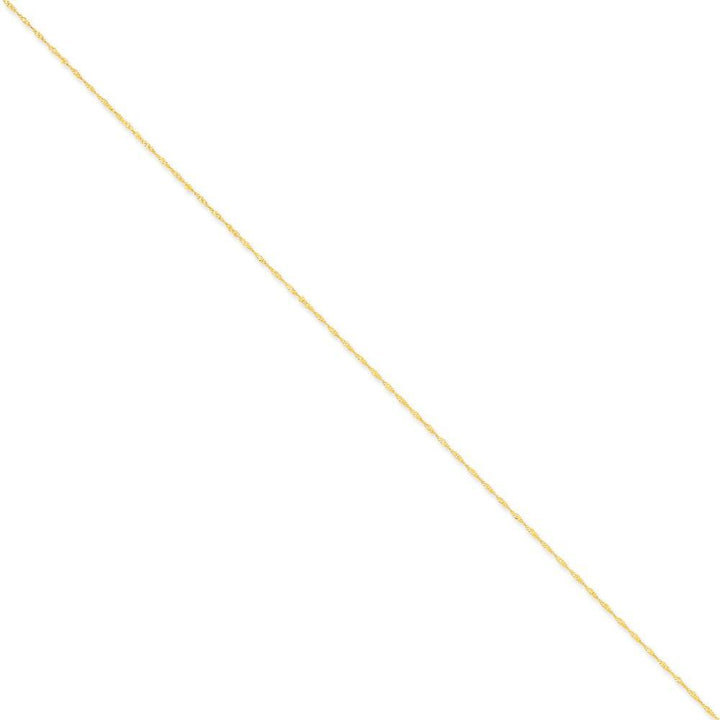 14k Yellow Gold 1.00m Polished Singapore Chain