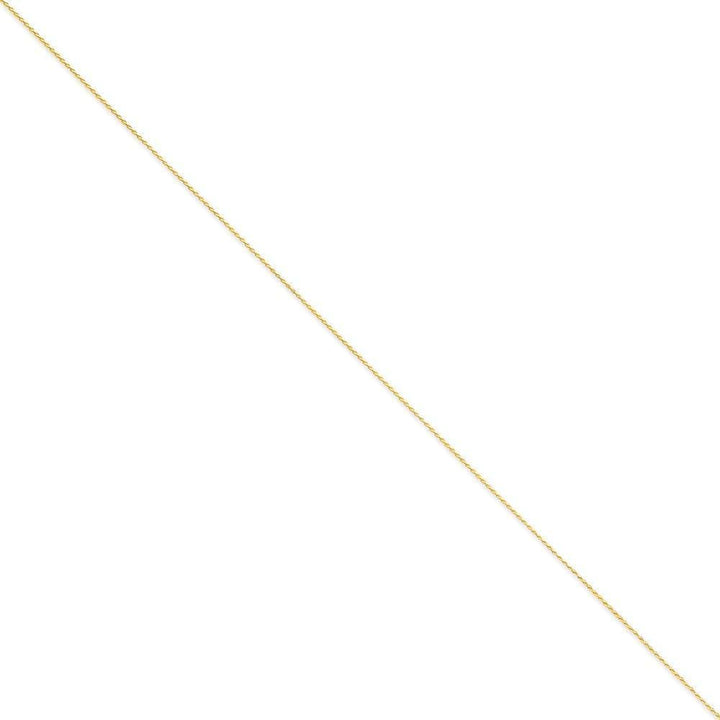 14k Yellow Gold 1.00mm Diamond Cut Spiga Chain