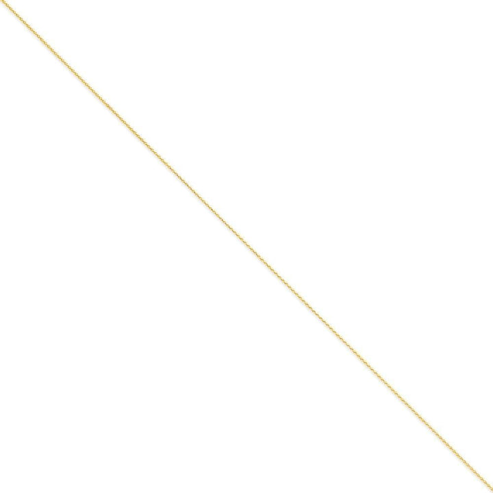 14k Yellow Gold 1.00mm Diamond Cut Spiga Chain