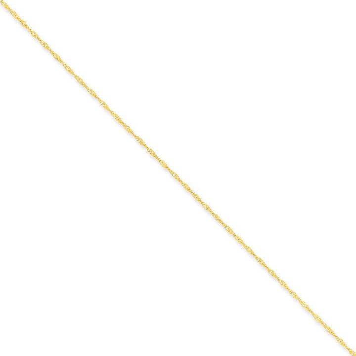 14k Yellow Gold 1.1-m wide Polished Singapore Chain