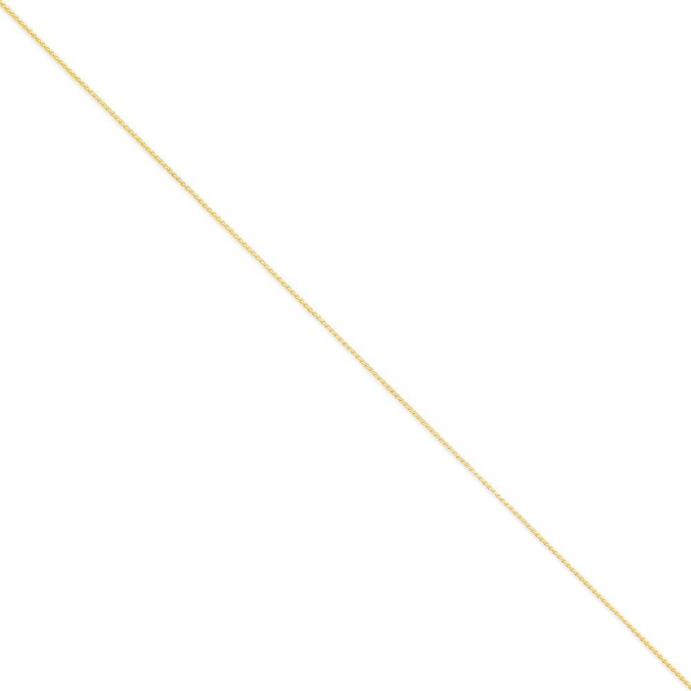 14k Yellow Gold 1.10mm Solid Polish Spiga Chain